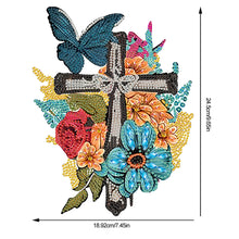 Load image into Gallery viewer, Acrylic Cross Butterfly Diamond Painting Desktop Ornaments Kit Home Decoration
