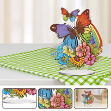 Load image into Gallery viewer, Acrylic Rainbow Butterfly Diamond Painting Desktop Ornaments Kit Home Decoration
