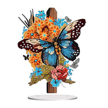 Load image into Gallery viewer, Acrylic Cross Butterfly Diamond Painting Desktop Ornaments Kit Home Decoration
