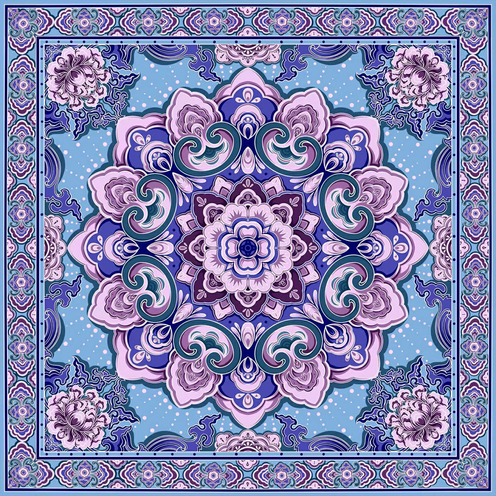 Diamond Painting - Full Round - Purple Mandala (40*40CM)