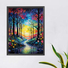 Load image into Gallery viewer, Diamond Painting - Full Round - forest color trail (40*50CM)
