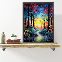 Load image into Gallery viewer, Diamond Painting - Full Round - forest color trail (40*50CM)
