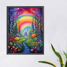 Load image into Gallery viewer, Diamond Painting - Full Round - Forest Rainbow Castle (40*50CM)
