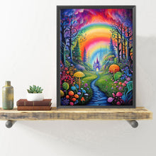 Load image into Gallery viewer, Diamond Painting - Full Round - Forest Rainbow Castle (40*50CM)
