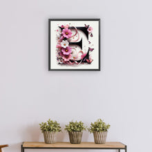 Load image into Gallery viewer, Diamond Painting - Full Round - Daisy Butterfly Letter E (30*30CM)
