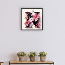 Load image into Gallery viewer, Diamond Painting - Full Round - Daisy Butterfly Letter N (30*30CM)
