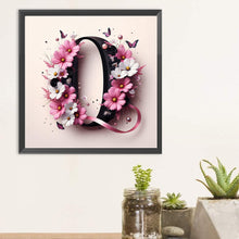 Load image into Gallery viewer, Diamond Painting - Full Round - Daisy Butterfly Letter O (30*30CM)
