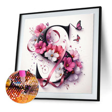 Load image into Gallery viewer, Diamond Painting - Full Round - Daisy Butterfly Letter S (30*30CM)
