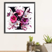 Load image into Gallery viewer, Diamond Painting - Full Round - Daisy butterfly letter Y (30*30CM)
