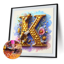 Load image into Gallery viewer, Diamond Painting - Full Round - Honey letter K (30*30CM)

