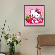 Load image into Gallery viewer, Diamond Painting - Full Round - HelloKitty¡¤Strawberry Bread (30*30CM)
