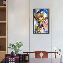 Load image into Gallery viewer, Diamond Painting - Full Round - girl with hummingbird (30*50CM)

