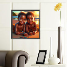 Load image into Gallery viewer, Diamond Painting - Full Round - black twins (40*40CM)
