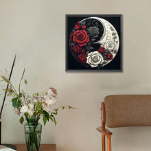 Load image into Gallery viewer, Diamond Painting - Full Round - yin and yang flowers (30*30CM)
