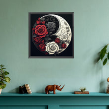 Load image into Gallery viewer, Diamond Painting - Full Round - yin and yang flowers (30*30CM)

