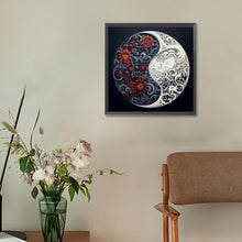 Load image into Gallery viewer, Diamond Painting - Full Round - yin and yang flowers (30*30CM)
