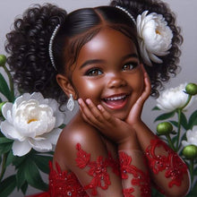 Load image into Gallery viewer, Diamond Painting - Full Round - black girl (30*30CM)
