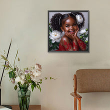 Load image into Gallery viewer, Diamond Painting - Full Round - black girl (30*30CM)
