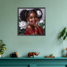 Load image into Gallery viewer, Diamond Painting - Full Round - black girl (30*30CM)
