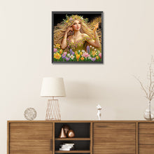 Load image into Gallery viewer, Diamond Painting - Partial Special Shaped - blonde long hair girl (30*30CM)
