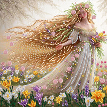 Load image into Gallery viewer, Diamond Painting - Partial Special Shaped - blonde long hair girl (30*30CM)
