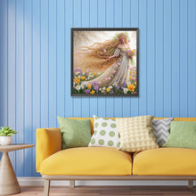 Load image into Gallery viewer, Diamond Painting - Partial Special Shaped - blonde long hair girl (30*30CM)
