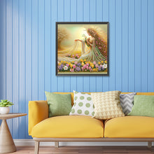 Load image into Gallery viewer, Diamond Painting - Partial Special Shaped - blonde long hair girl (30*30CM)
