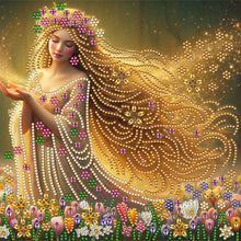 Load image into Gallery viewer, Diamond Painting - Partial Special Shaped - blonde long hair girl (30*30CM)
