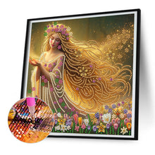 Load image into Gallery viewer, Diamond Painting - Partial Special Shaped - blonde long hair girl (30*30CM)
