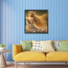 Load image into Gallery viewer, Diamond Painting - Partial Special Shaped - blonde long hair girl (30*30CM)

