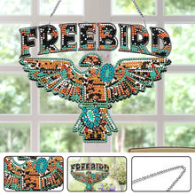 Load image into Gallery viewer, Acrylic Special Shape Free Bird Diamond Painting Pendant for Home Wall Window
