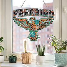 Load image into Gallery viewer, Acrylic Special Shape Free Bird Diamond Painting Pendant for Home Wall Window
