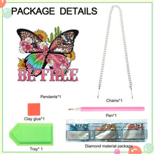 Load image into Gallery viewer, Acrylic Special Shape Butterfly Diamond Painting Pendant for Home Wall Window
