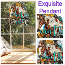 Load image into Gallery viewer, Acrylic Special Shape Horse Diamond Painting Pendant for Home Wall Window
