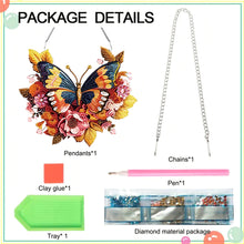 Load image into Gallery viewer, Acrylic Special Shape Butterfly Diamond Painting Hanging Pendant for Art Crafts
