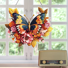 Load image into Gallery viewer, Acrylic Special Shape Butterfly Diamond Painting Hanging Pendant for Art Crafts
