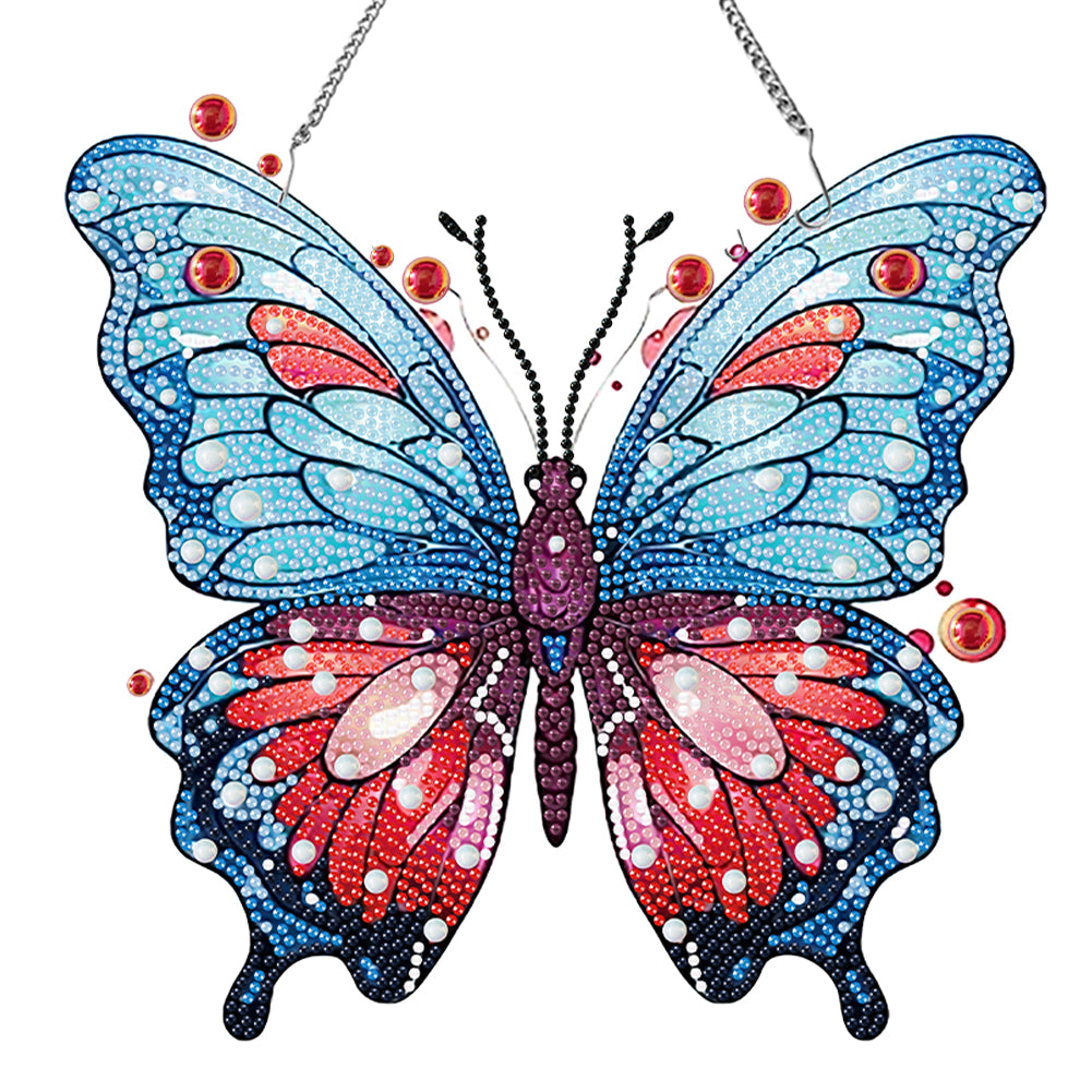 Acrylic Special Shape Butterfly Diamond Painting Hanging Pendant for Art Crafts