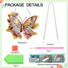 Load image into Gallery viewer, Acrylic Special Shape Butterfly Diamond Painting Hanging Pendant for Art Crafts

