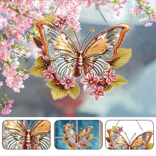 Load image into Gallery viewer, Acrylic Special Shape Butterfly Diamond Painting Hanging Pendant for Art Crafts
