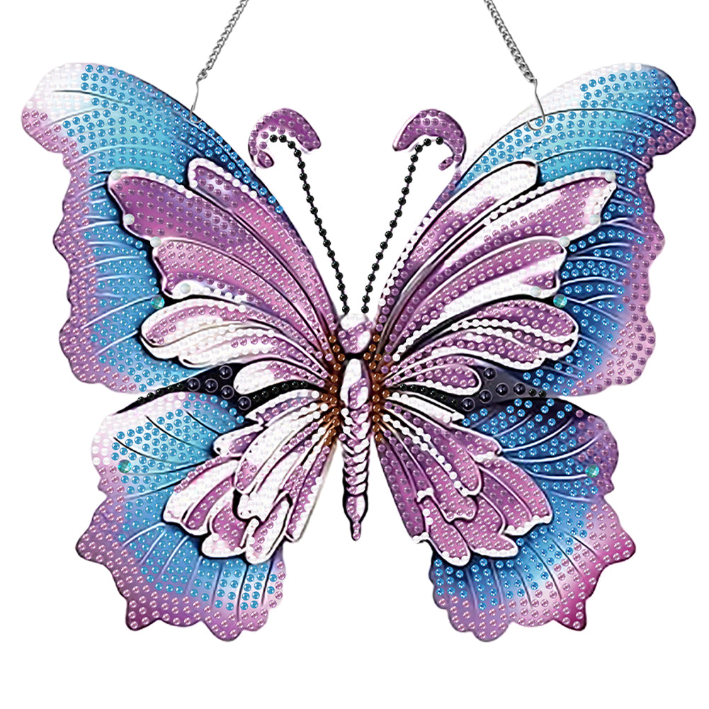 Acrylic Special Shape Butterfly Diamond Painting Hanging Pendant for Art Crafts