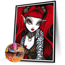 Load image into Gallery viewer, AB Diamond Painting - Full Round - Red-haired elf girl (40*50CM)
