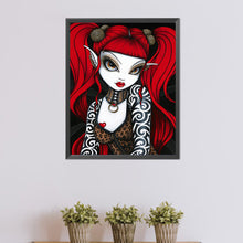 Load image into Gallery viewer, AB Diamond Painting - Full Round - Red-haired elf girl (40*50CM)
