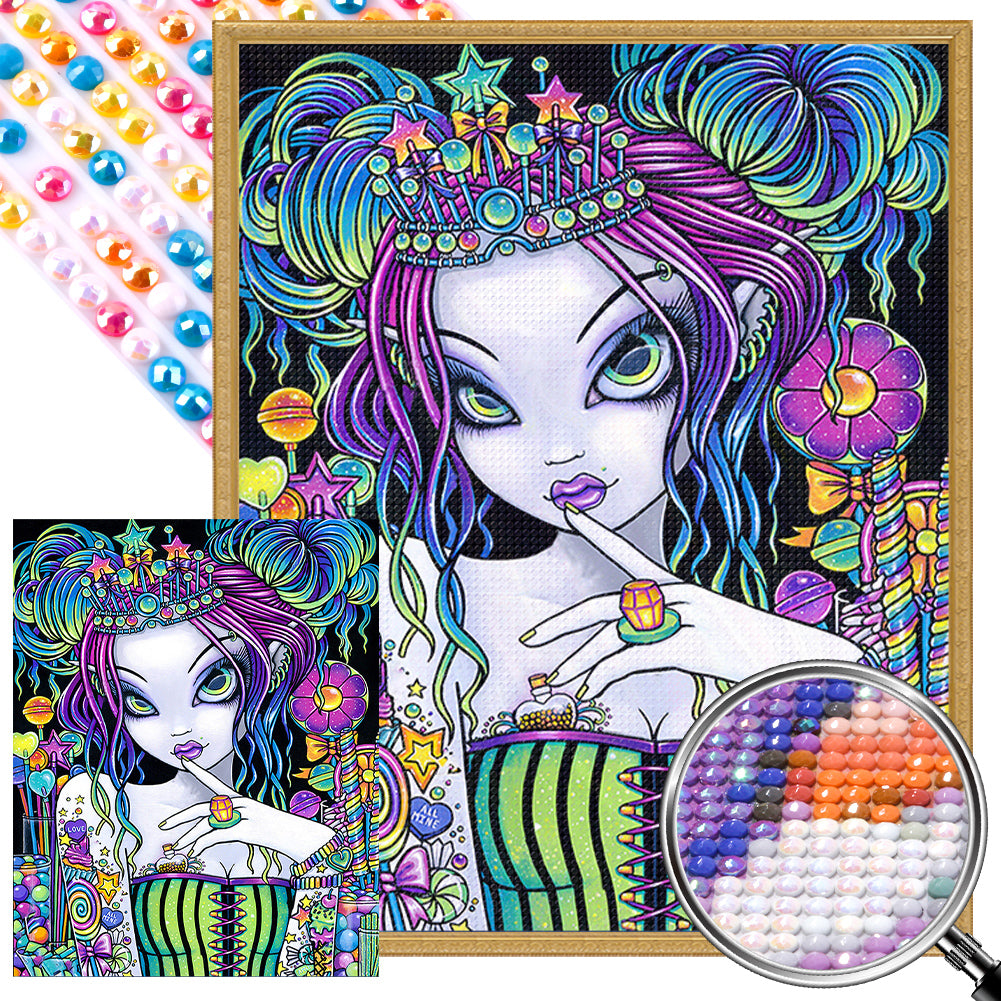 AB Diamond Painting - Full Round - Mysterious elf girl (40*50CM)