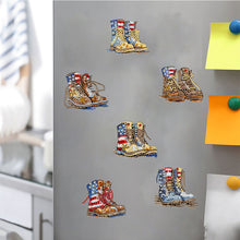 Load image into Gallery viewer, Soldier Boots Special Shape Diamond Painting Fridge Magnet for DIY Art Crafts
