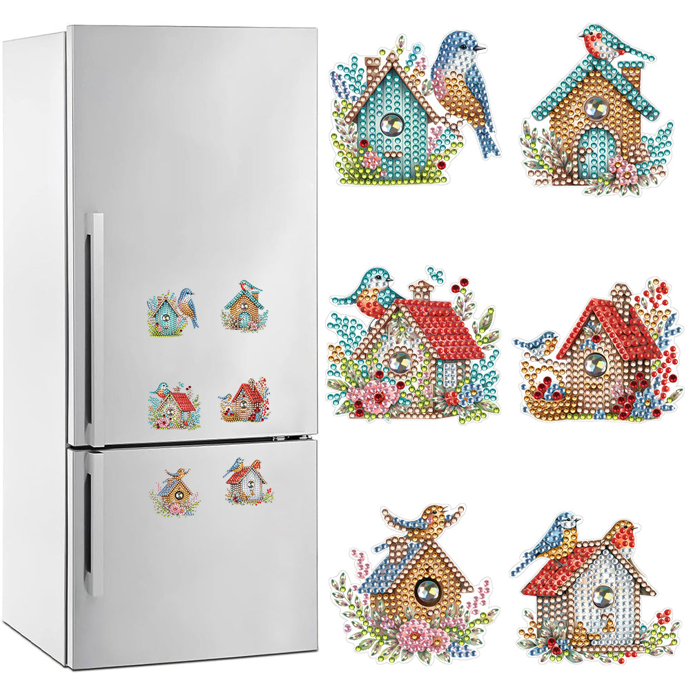 Bird Nest Special Shape Diamond Painting Fridge Magnet for DIY Art Crafts