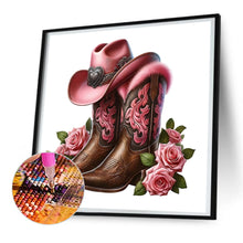 Load image into Gallery viewer, Diamond Painting - Full Round - cowboy boots (30*30CM)
