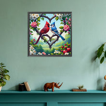 Load image into Gallery viewer, Diamond Painting - Full Round - cardinal bluebird (30*30CM)
