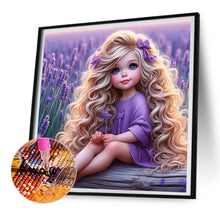 Load image into Gallery viewer, Diamond Painting - Full Round - lavender child (30*30CM)
