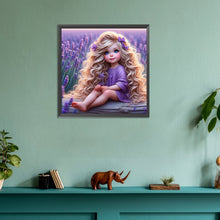 Load image into Gallery viewer, Diamond Painting - Full Round - lavender child (30*30CM)
