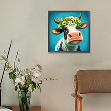 Load image into Gallery viewer, Diamond Painting - Full Round - dairy cow (30*30CM)
